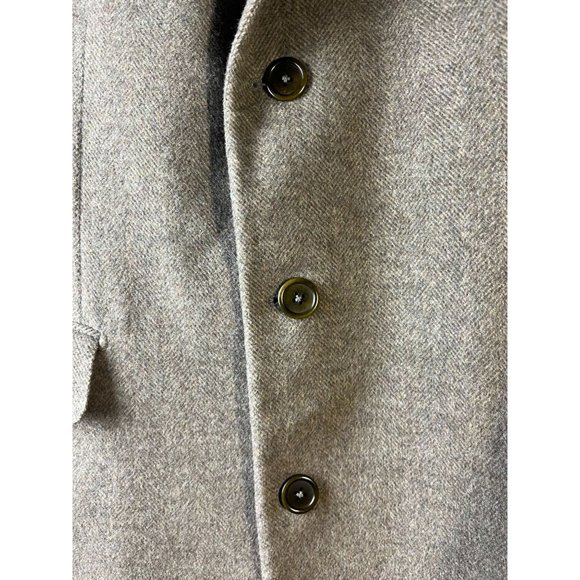 BATTISTONI, Roma 100% Italian Merino Wool Trench Coat, Men's Size Large - Picture 11 of 16